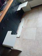 Auping auronde 125 cm breed 48 cm hoog acherwand wit, Huis en Inrichting, Slaapkamer | Bedden, Ophalen, Gebruikt, Wit, Tweepersoons