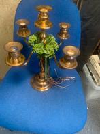 5 armige kandelaar koper, Antiek en Kunst, Ophalen of Verzenden, Koper of Brons