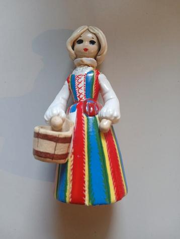 Vintage Fins Poppetje met Emmer beschikbaar voor biedingen