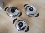 Pannenset 10 pannen 30 euro, Ophalen, Gebruikt, Rvs, Pannenset