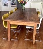 Antiek Frans eiken tafel, Huis en Inrichting, Ophalen, Gebruikt, Robuust eiken, Eikenhout