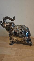 Verzilverde decoratieve olifant doos, Huis en Inrichting, Ophalen of Verzenden, Zo goed als nieuw