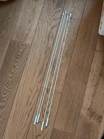 4x leenbakker Gordijn trekstang 100cm 1m wit zgan, Huis en Inrichting, Ophalen, Wit, 50 tot 100 cm, Zo goed als nieuw