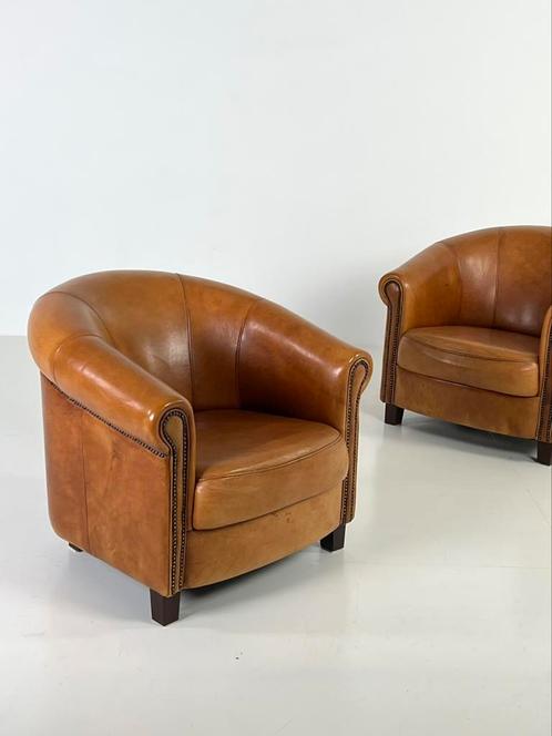 GEZOCHT! Schapenleren fauteuils en banken, Huis en Inrichting, Fauteuils, 75 tot 100 cm, Ophalen
