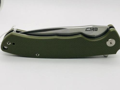 CJRB Taiga J1903GNF D2/AR-RPM9 Blade Green G10 Handle Foldin, Caravans en Kamperen, Kampeergereedschap, Nieuw, Ophalen of Verzenden