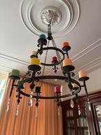 Smeedijzeren kroonluchter, Huis en Inrichting, Lampen | Kroonluchters, Ophalen, Zo goed als nieuw