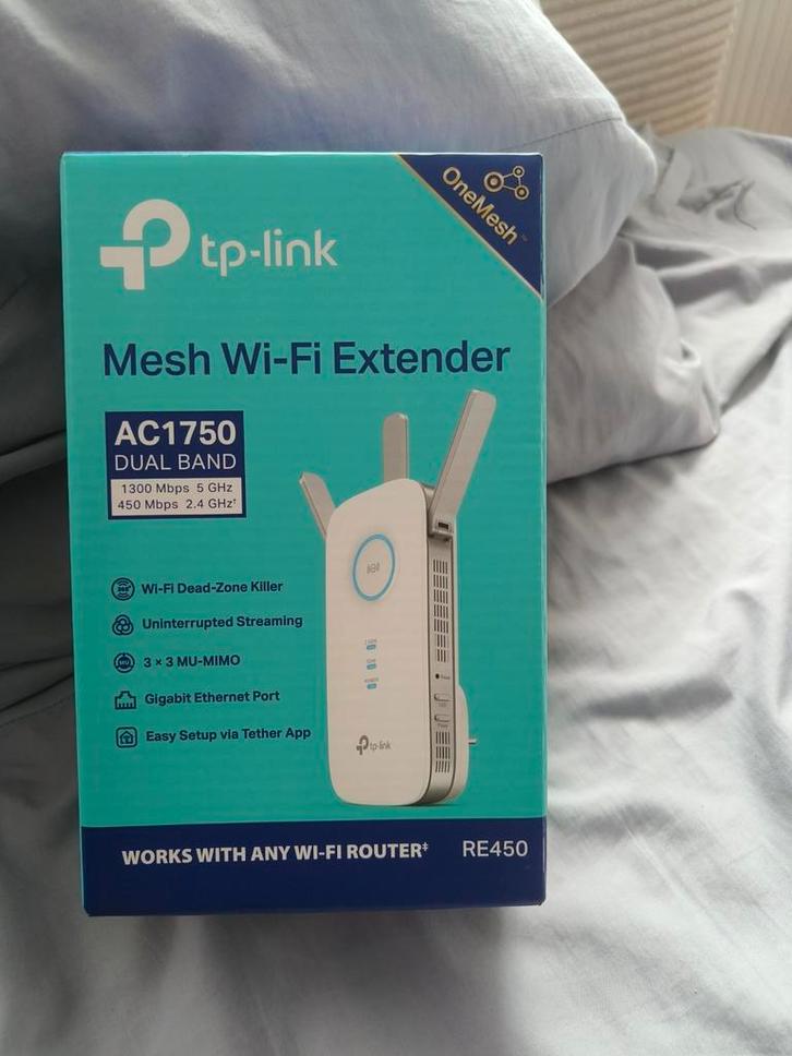 TP-Link AC1750 Mesh WiFi Extender - Zo goed als nieuw!, Computers en Software, WiFi-versterkers, Zo goed als nieuw, Ophalen of Verzenden
