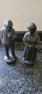 beeldjes "de contente mens en contente vrouw", Ophalen, Gebruikt, Mens