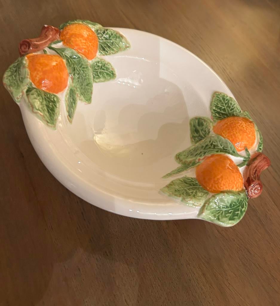 Amsel Hamburg keramiek schaaltje sinaasappel decor, Antiek en Kunst, Ophalen of Verzenden