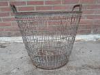 Oude zinken draadmand, Ophalen, Tuin, Rond, Zo goed als nieuw