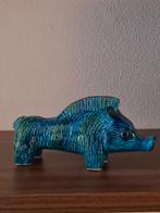 Vintage Bitossi Aldo Londi Zwijn, rimini blue, Italy, Ophalen of Verzenden