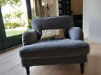 Ikea stoel/ fauteuil met grijze, wasbare hoes., Ophalen, Gebruikt