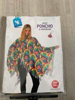 Hippie poncho + haarband volwassenen, Jongen of Meisje, Zo goed als nieuw, Ophalen