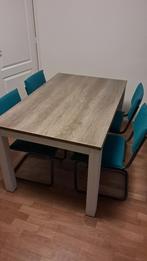 tafel en stoelen, Ophalen, Gebruikt, 100 tot 150 cm, 50 tot 100 cm
