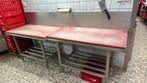 2 snijdwerkbanken slagerij, Ophalen, Zo goed als nieuw