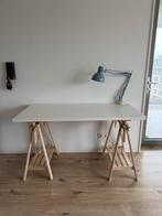 IKEA (tekentafel) Bureau LAGKAPTEN/MITTBACK + bureaulamp, Huis en Inrichting, Bureaus, Ophalen, In hoogte verstelbaar, Gebruikt