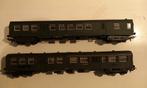 Lima nmbs m2 rijtuigen, 1x AB en 1x bagagewagon, Hobby en Vrije tijd, Modeltreinen | H0, Ophalen, Gebruikt, Gelijkstroom, Wagon