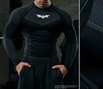 YOUNGLA Batman Compression Longsleeve - Maat L, Kleding | Heren, Sportkleding, Maat 52/54 (L), Fitness, Zwart, Nieuw