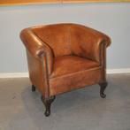 Antieke fauteuil in schapenleer, Ophalen