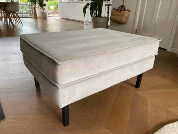 Sissy-boy hocker grijsblauw velvet