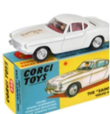 Volvo P1800 The Saint CORGI 1/46 FIRST EDITION BEIGE Logo ! beschikbaar voor biedingen