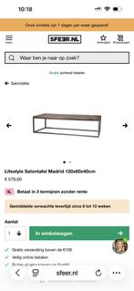 Lifestyle salontafel 120x60x40 hout, Huis en Inrichting, Tafels | Salontafels, Ophalen, 100 tot 150 cm, 50 tot 100 cm, Zo goed als nieuw