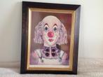 lijst en schilderij van clown., Huis en Inrichting, Minder dan 50 cm, 50 tot 75 cm, Nieuw, Ophalen of Verzenden