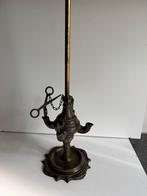 Antiek koperen walvisolie lamp, Ophalen of Verzenden