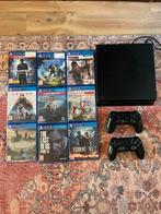 Playstation 4 slim 1000gb oftewel 1tb, Ophalen of Verzenden, Zo goed als nieuw, Met 2 controllers, Slim