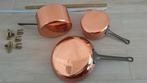 Koperen pannenset pan koper keukendecoratie, Antiek en Kunst, Antiek | Koper en Brons, Ophalen of Verzenden, Koper