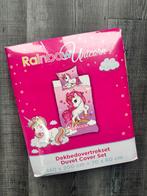 Dekbedovertrekset Rainbow unicorn, Nieuw!!, Meisje, Dekbedovertrek, Ophalen of Verzenden, Zo goed als nieuw