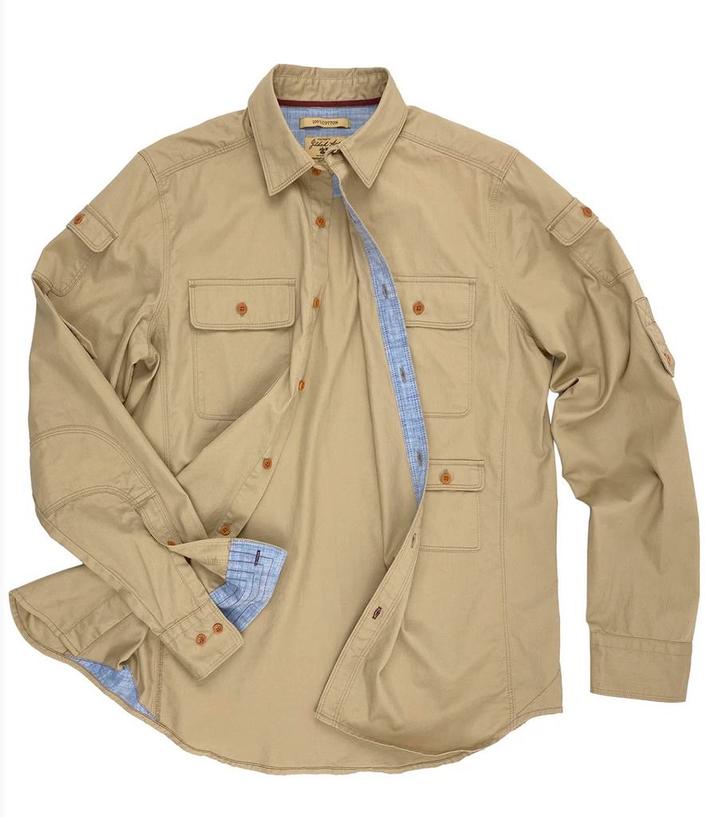 NIEUW Gilded Age Safari Shirt BOMBAY L Beige, Kleding | Heren, Overhemden, Nieuw, Halswijdte 41/42 (L), Beige, Verzenden