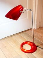 Vintage rode jaren 80/eighties bureaulamp CAMELION, Ophalen, Gebruikt, 50 tot 75 cm, Eighties