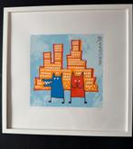 Marsman - blue dog and orange cat under bright sky, Ophalen