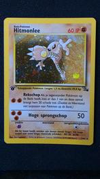 Hitmonlee 1st Edition Fossil Holo NM, Hobby en Vrije tijd, Verzamelkaartspellen | Pokémon, Ophalen of Verzenden, Zo goed als nieuw