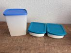 Tupperware vierkante bakjes in goede staat., Ophalen of Verzenden, Gebruikt, Bak of Kom