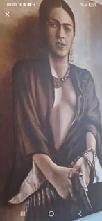 Kunst groot schilderij door kunstenaar Frida Kahlo prachtig, Verzamelen, Ophalen of Verzenden, A1 t/m A3