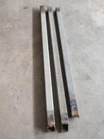 Stalen kokers 60x60x6 1340 mm 3 stuks, Ophalen, Gebruikt, IJzer