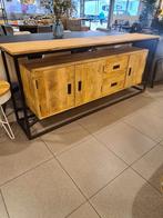 Nieuwe dressoir industrieel 200x85x40cm mangohout €450, Ophalen, ., Nieuw, .