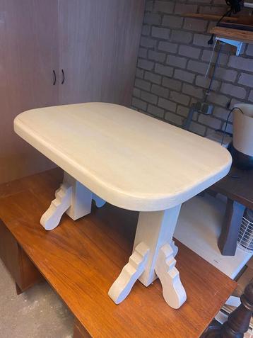 White Wash Eiken Bijzettafel Hoektafel beschikbaar voor biedingen
