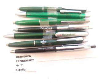 Heineken pennenset (nr.7) 7 stuks
