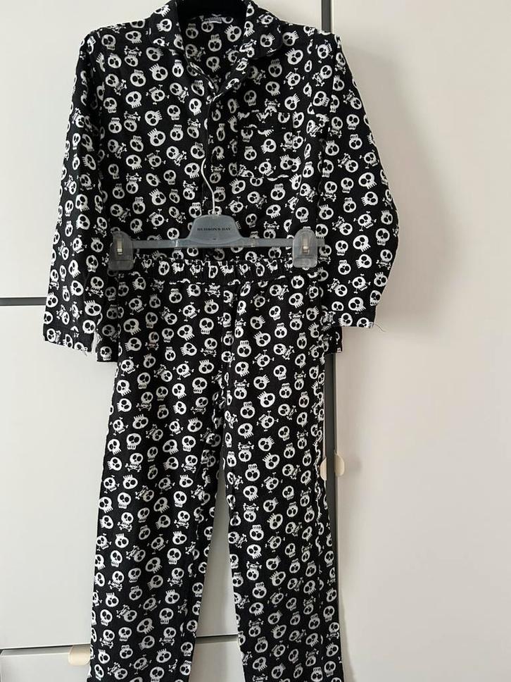 Halloween Pyjama set Maat 146-152 Zwart 100% Katoen, Kinderen en Baby's, Carnavalskleding en Verkleedspullen, Gebruikt, Jongen of Meisje