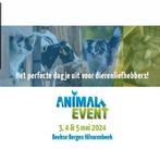Animal event 2x dagkaart en parkeerticket, Twee personen