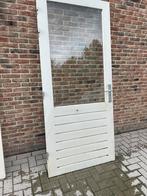 Buitendeur hardhout enkel glas, Doe-het-zelf en Verbouw, Deuren en Horren, Ophalen, 200 tot 215 cm, Glas, Buitendeur