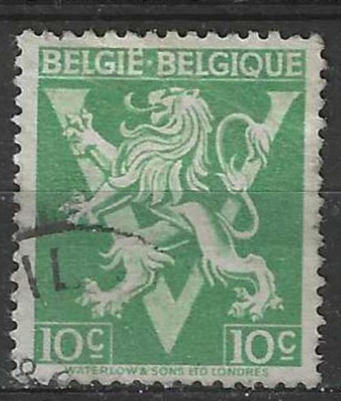 Belgie 1944 - Yvert/OBP 675A - Heraldieke leeuw met V (ST), Postzegels en Munten, Postzegels | Europa | België, Gestempeld, Verzenden