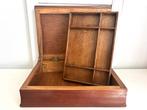 Antiek houten kist sieradenkist met vakverdeling, Antiek en Kunst, Ophalen