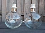 Glazen lamp jaren 1970s, Huis en Inrichting, Ophalen of Verzenden, Zo goed als nieuw, Minder dan 50 cm