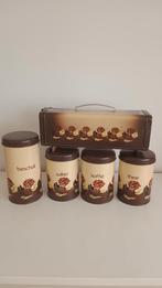 Retro vintage Brabantia set jaren 70, Ophalen of Verzenden, Gebruikt, Overige materialen, Pot, Bus of Blik