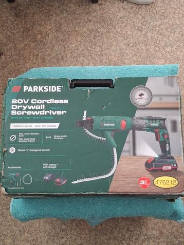 Parkside 20V Accu Gipsplaatschroefmachine 
 beschikbaar voor biedingen