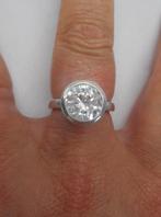 Prachtige zilveren ring met heldere steen maat 16,5 nr.1305, Sieraden, Tassen en Uiterlijk, Ophalen of Verzenden, Dame, Kleiner dan 17